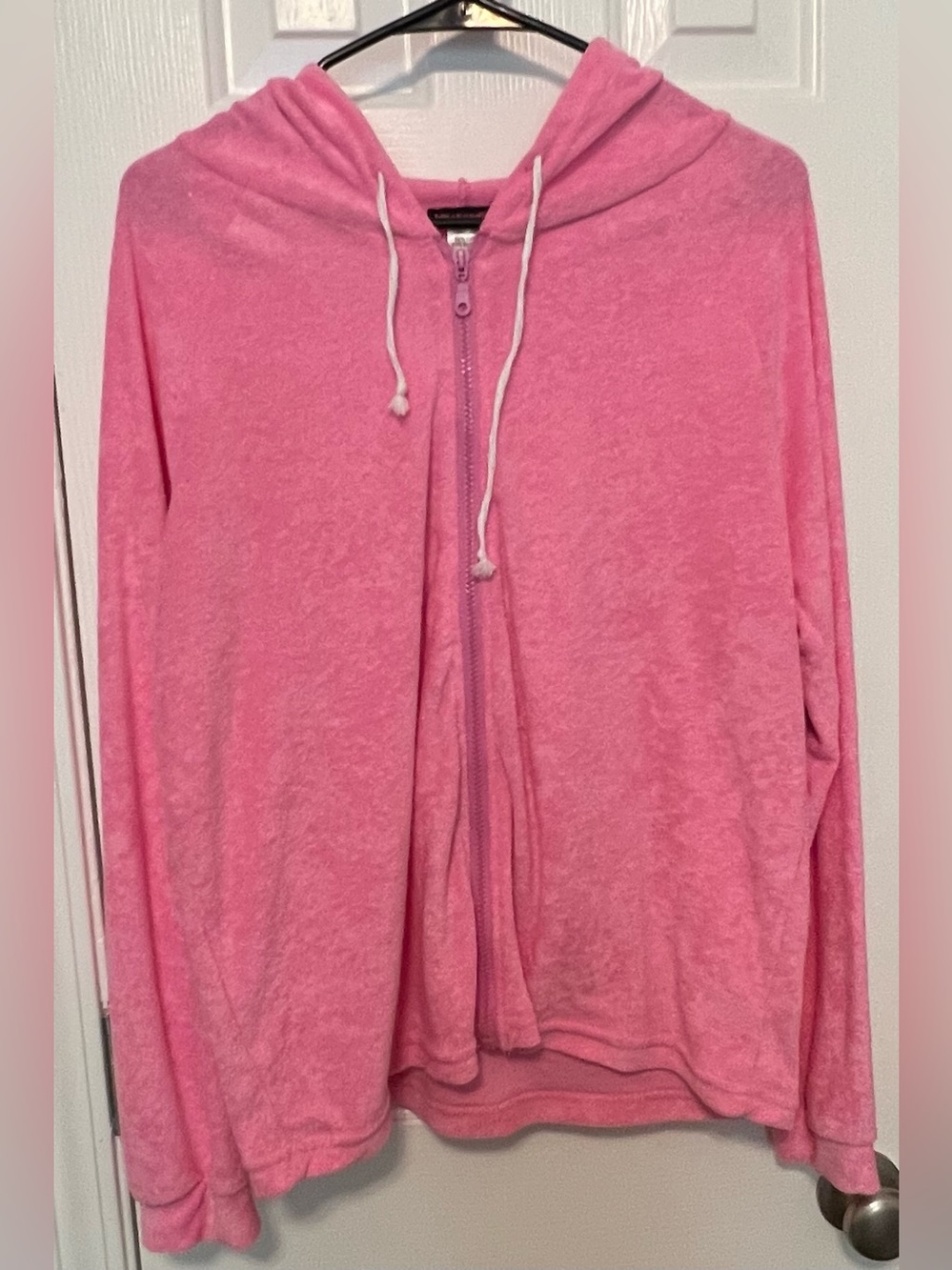Pink two-piece jacket & shorts set “velour” Y2K Zip-Up and shorts | Size Large